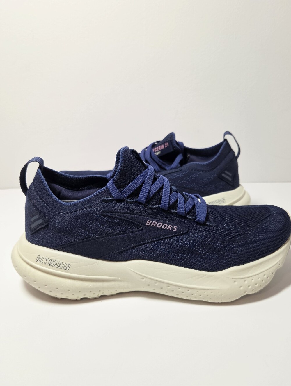 Brooks Glycerin 21 StealthFit Running Shoes - Navy Blue - Size 7.5 M - Picture 8 of 10